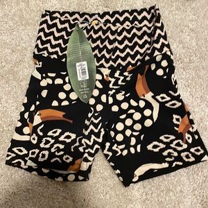 Farm Rio High Waist Print Spandex Shorts